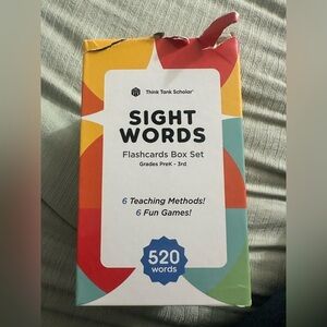 Think Tank Scholar Sight Words Flashcards Box Set